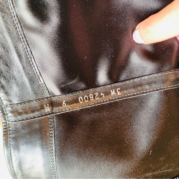 Stuart Weitzman Black Leather Woven Western Tall Boots - Picture 11 of 14